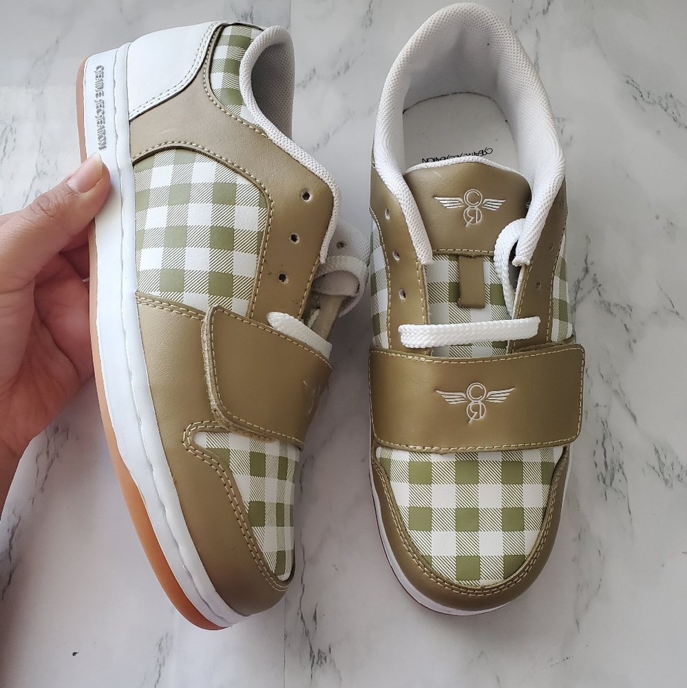 Creative Recreation Cesario Low Top Plaid White Sneaker Junior 7